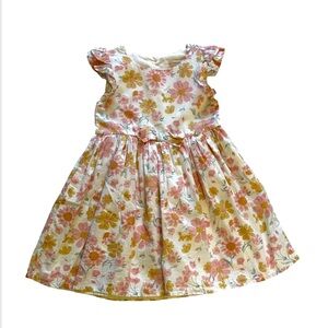 CATHERINE MALANDRINO Bohemian Ruffled Sleeveless Round Neck Floral Dress Size 5T